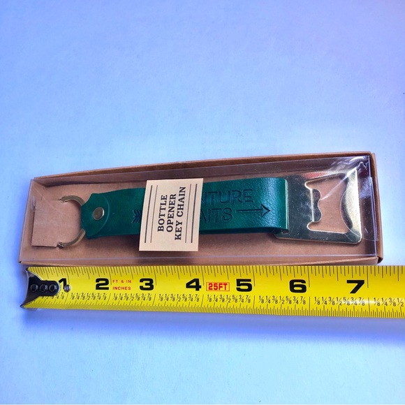 3/$15 NEW BOTTLE OPENER KEY CHAIN Adventure Awaits PAPER RIOT Green UNISEX - Picture 5 of 13